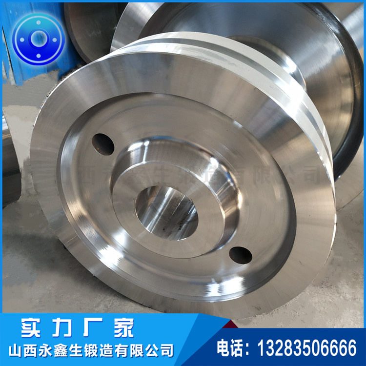 双尾车堆取料机车轮锻件